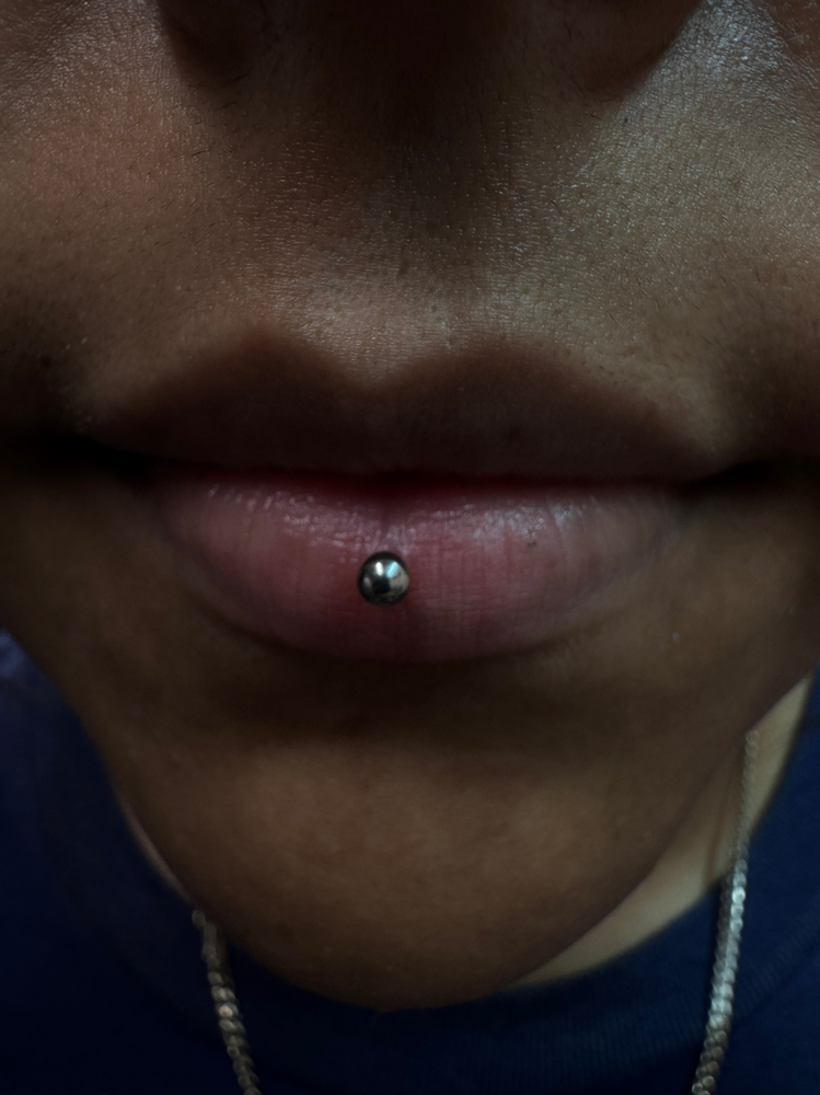 Ashley (labret) at Bodyart By Emerald Esme 🖤🕷️ in El Centro, CA