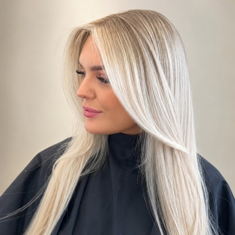 Partial Highlights + Color + Cut at Dreamcuts and Styles Hair Salon in Fulshear, TX
