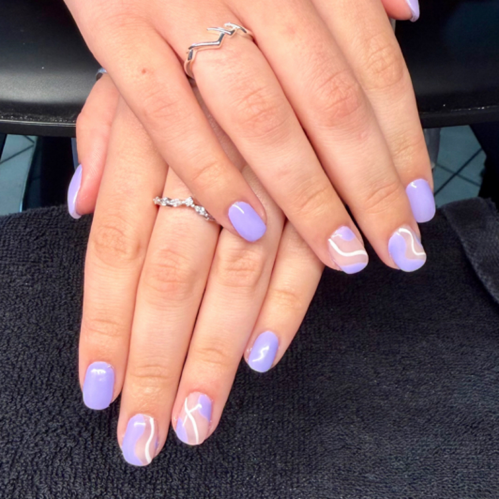 Apprentice Nail Art Minimal Design at Lalona in Marquette, MI