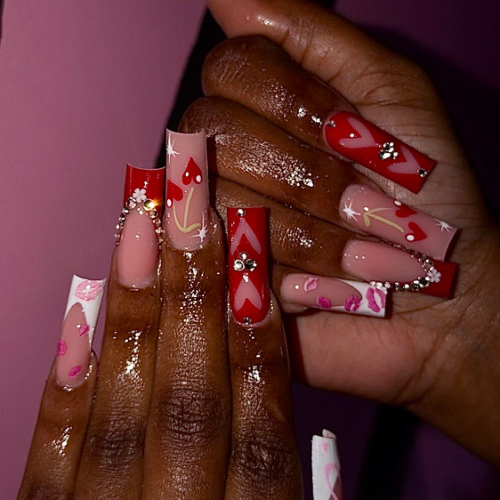 Long Nails at Icky Vicky Nails in Monroe, NC