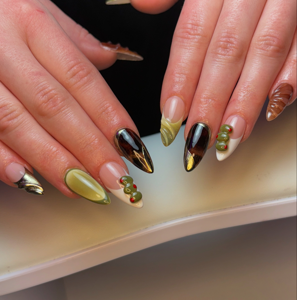 GelX Full Set + Nail Art