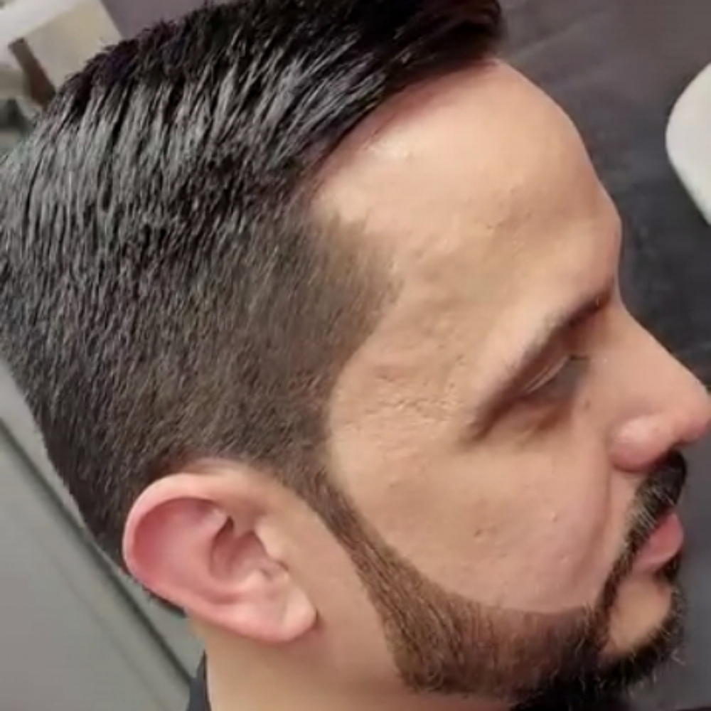 HairGreyCoverage/Haircut(BlackHair) at Sammy's Hairstyle Studio in Cary, NC