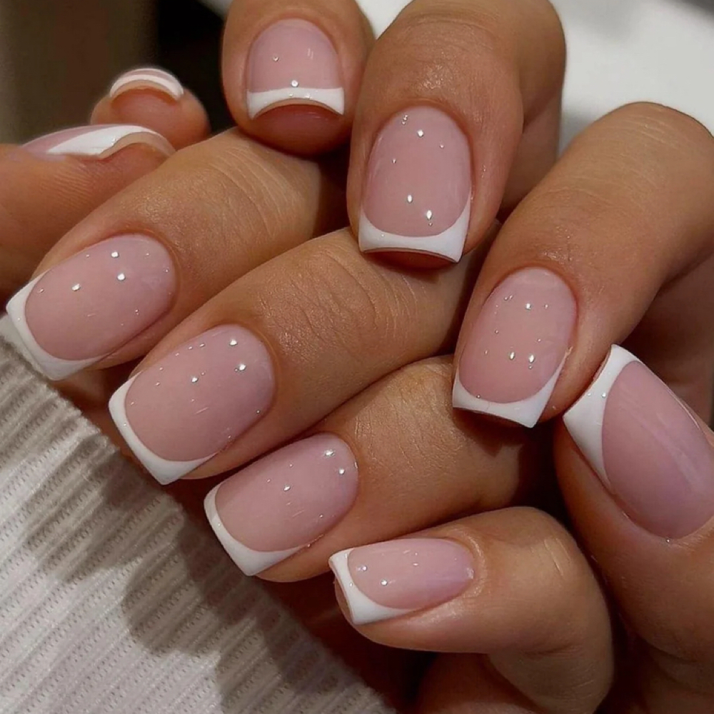 Gel French Manicure at 7 1 8 Beauty Bar in Hoboken, NJ