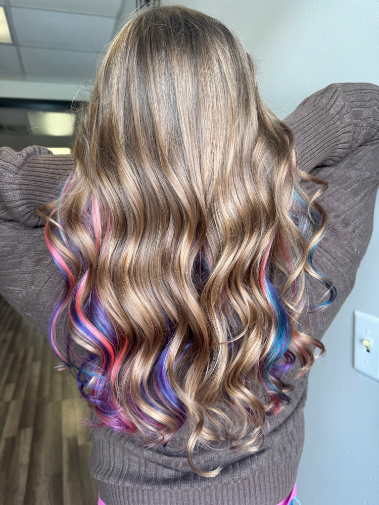Partial Vivid & Partial Highlight at Hair By Kacia in Chillicothe, OH