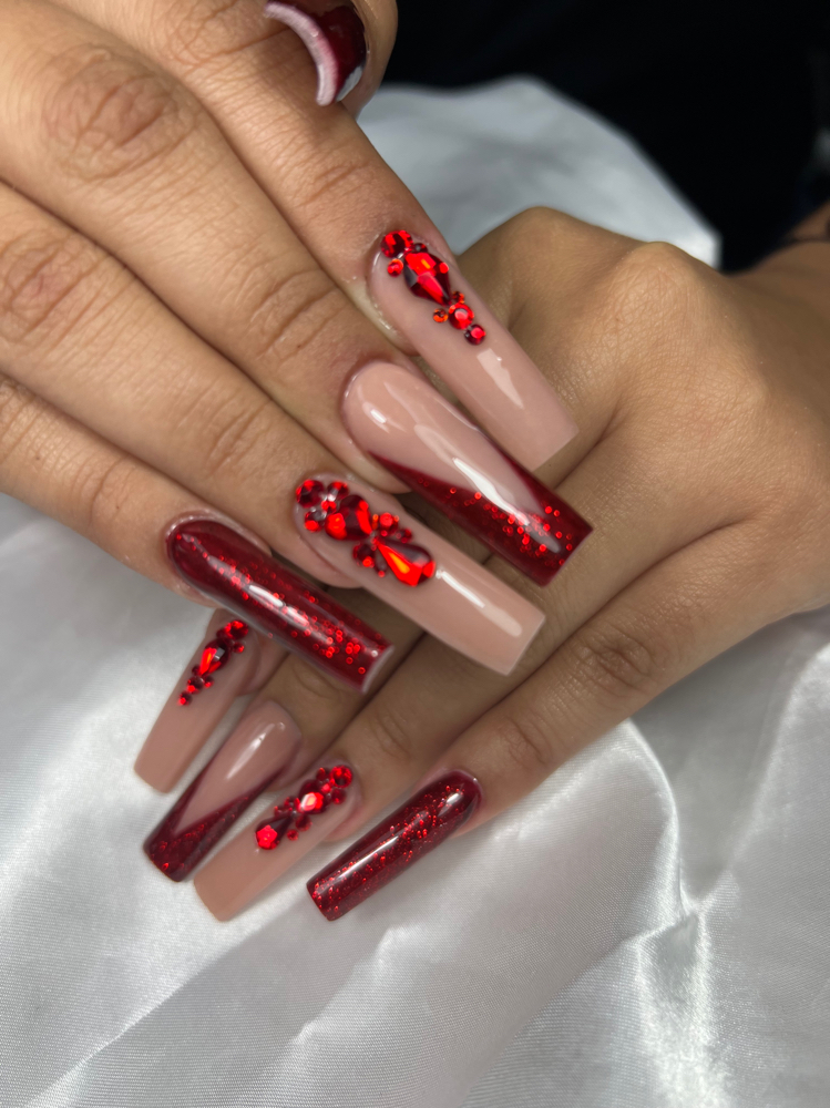 Long Acrylic Nails
