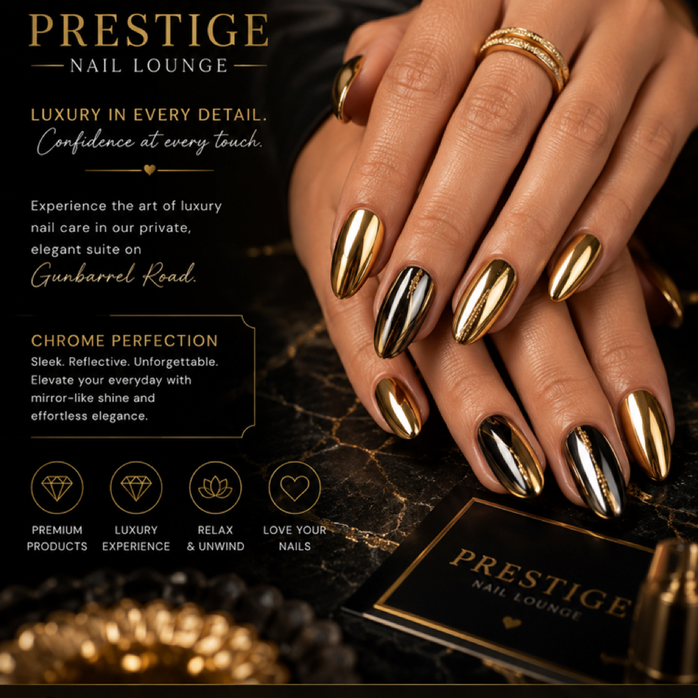 Crome Finish at Prestige Nail Lounge LLC in Chattanooga, TN