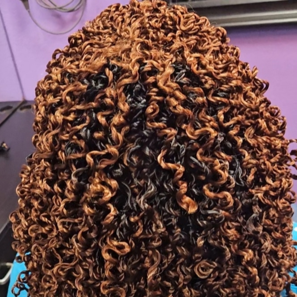 Custom Curl Extra Small Twist at Salon Iso weaves in District Heights, MD