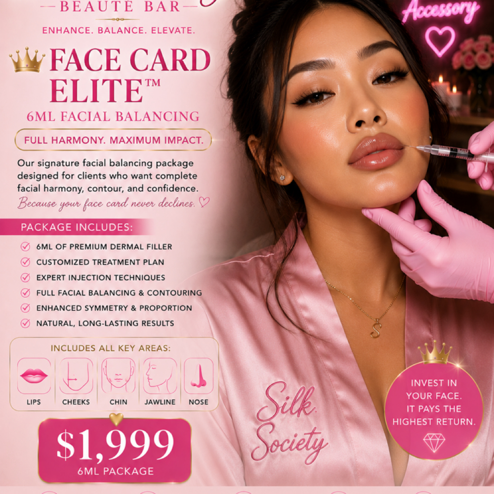 👑 FACE CARD ELITE™ 6ML Facial Bala at Silk Society Beauty Bar in Houston, TX