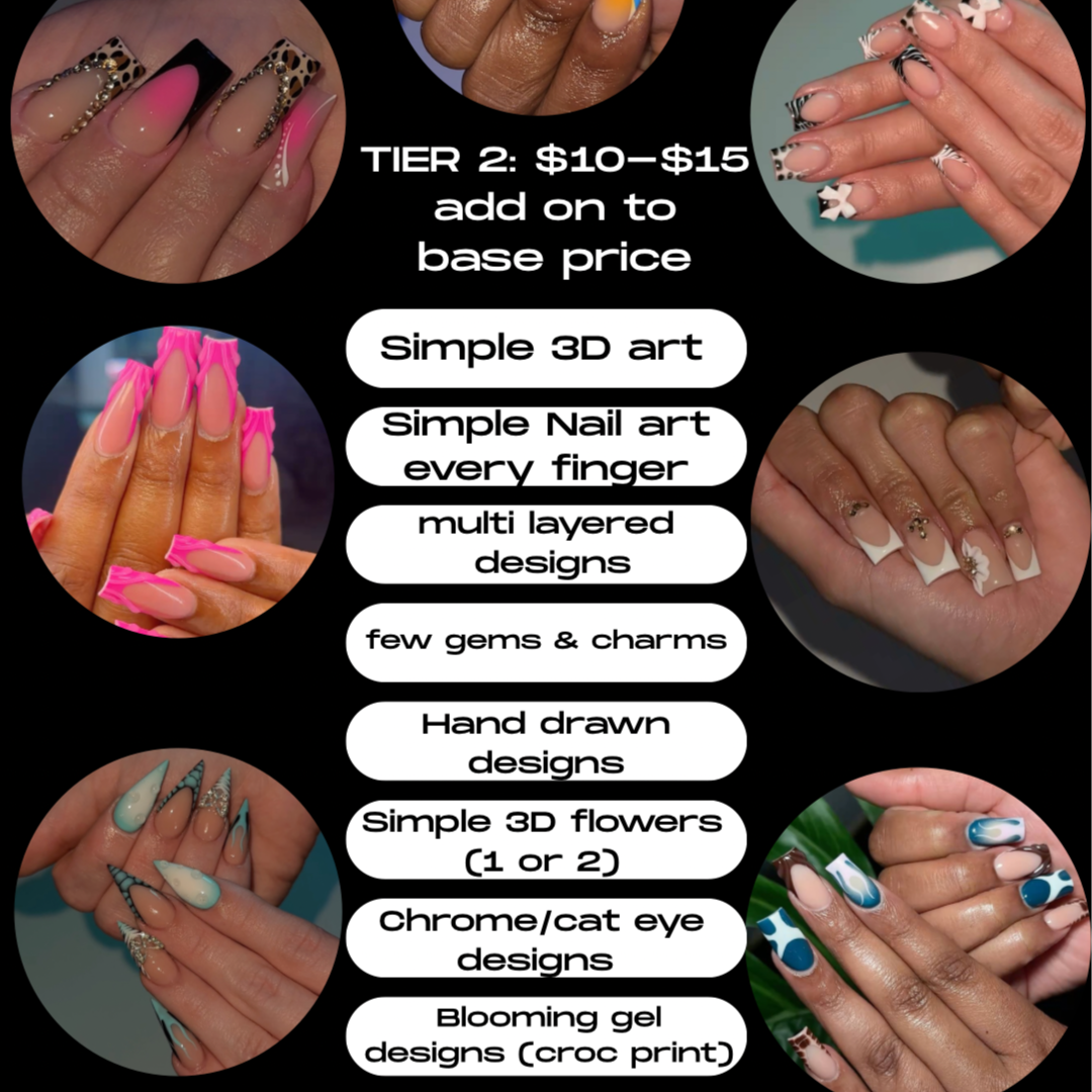 Tier 2 Nail Art at Riri Nailz in evansdale, IA