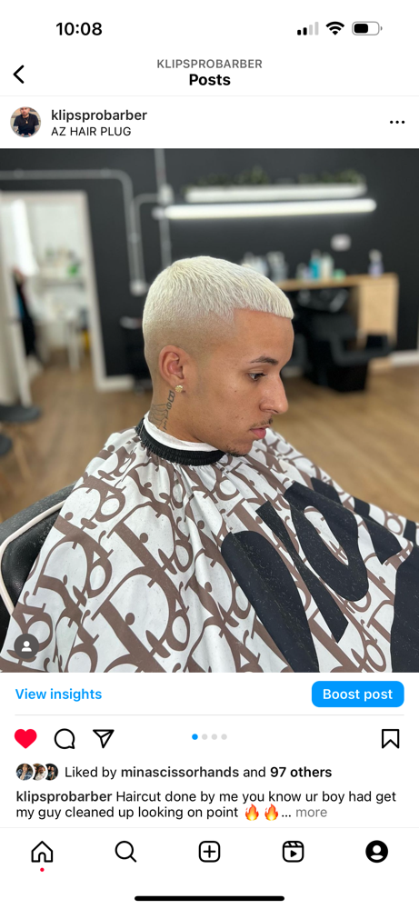 BLEACH BLONDE & CUT