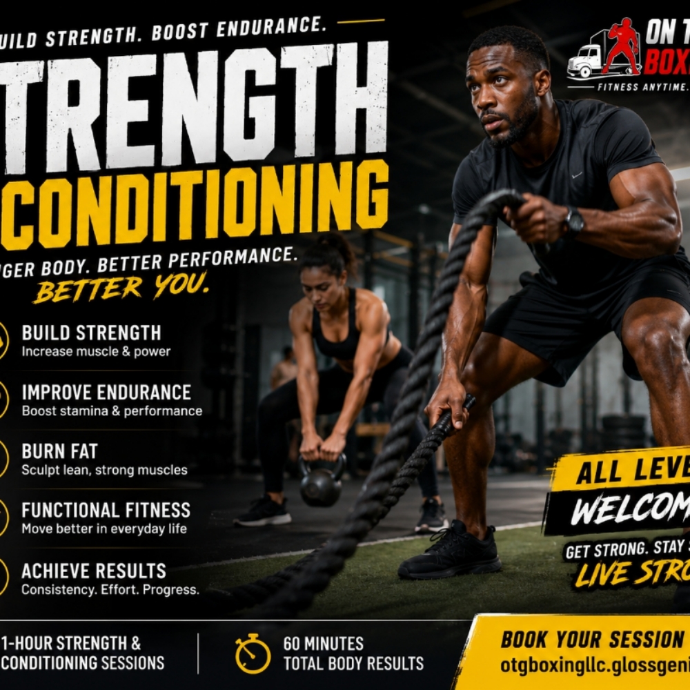 1 hour Strength & Condition at On The Go Boxing in Nashville, TN