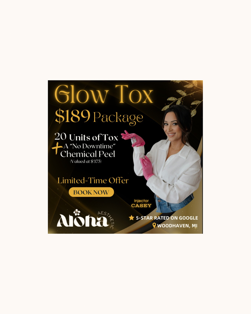 NEW CLIENTS: Online Glowtox Promo