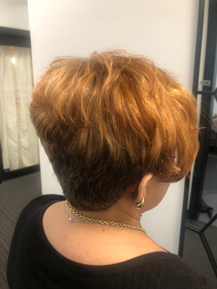 Women Haircut (Short Hair). at Marianela hair studio in Wyomissing, PA