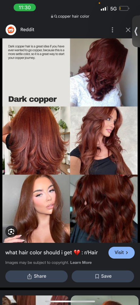Copper Colors