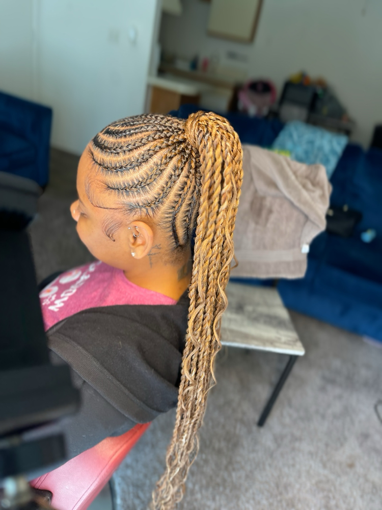 stitch braid ponytail