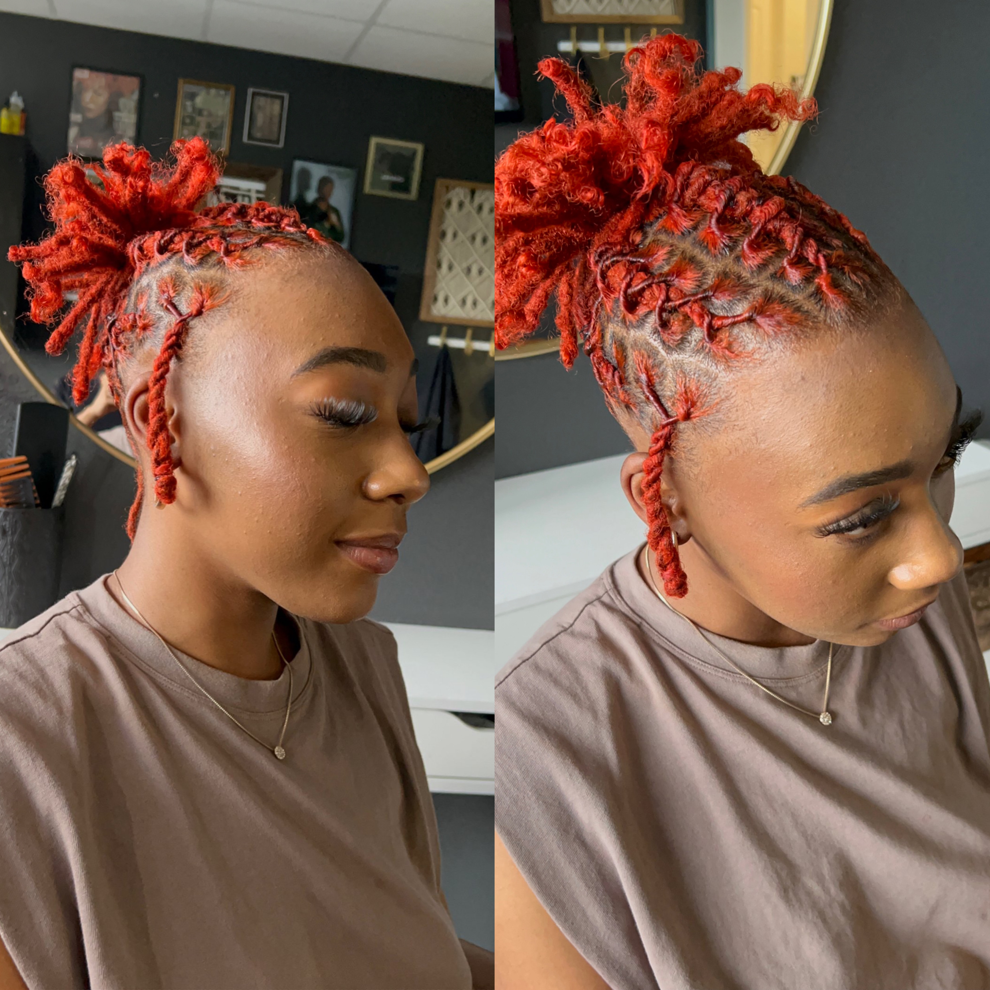 Loc Retwist + Loc Updo (75-120) at TheAfterEffect in Houston, TX
