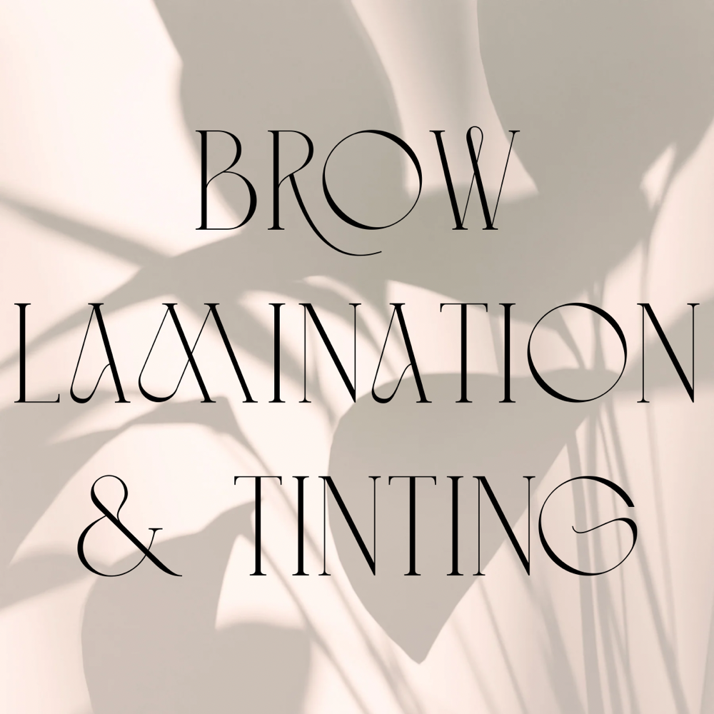 Brow Lamination And Tinting