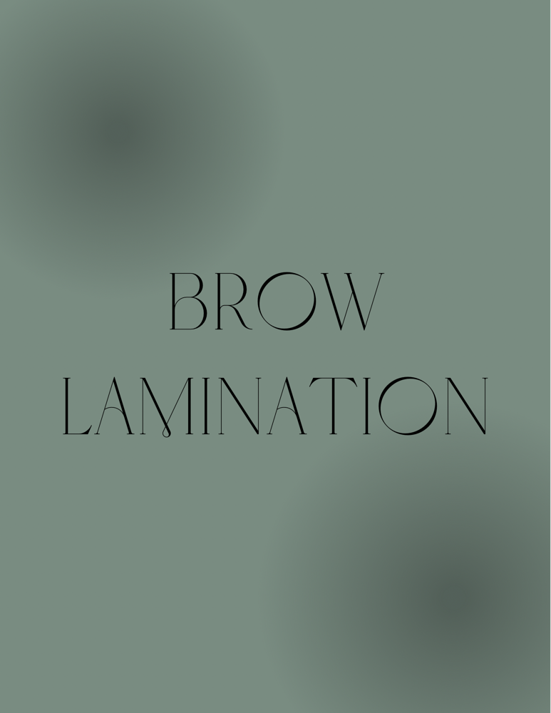 Brow Lamination And Tinting