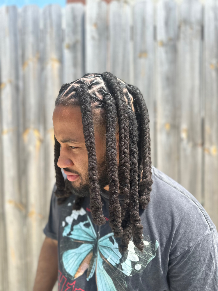 Individual Barrels + Fish Braids at The Jah Locs Bar in Atlanta, GA