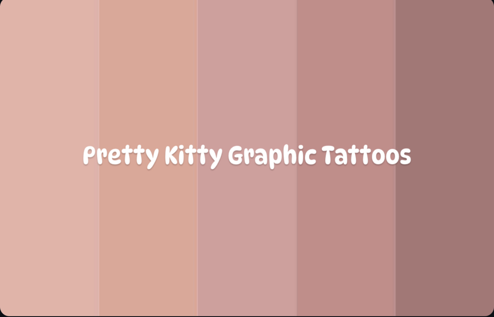 Pretty Kitty Graphic Tattoos