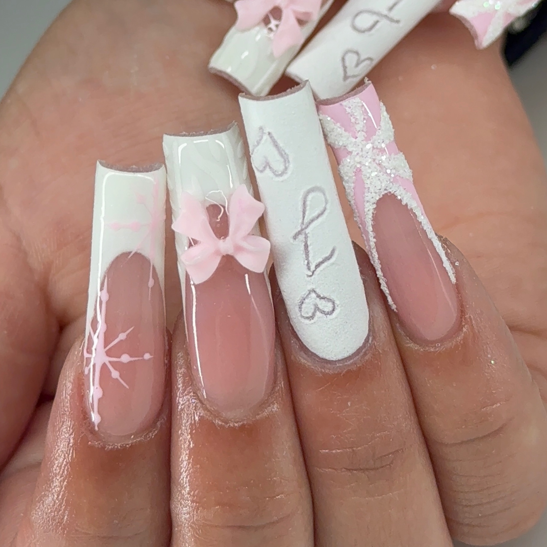 XL Nails at Blessed Beauty🤍✝️ in Lubbock, TX