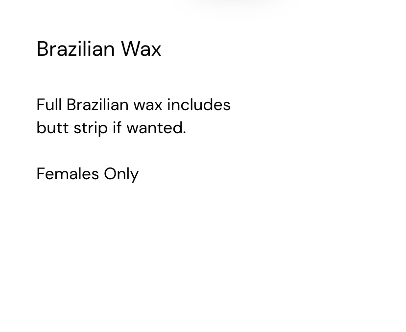 Brazilian Wax