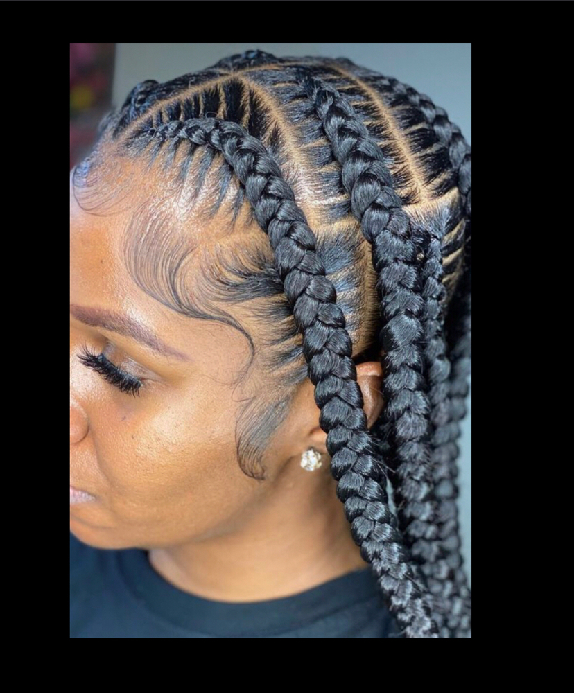 Stitched Box Braids Hair Included