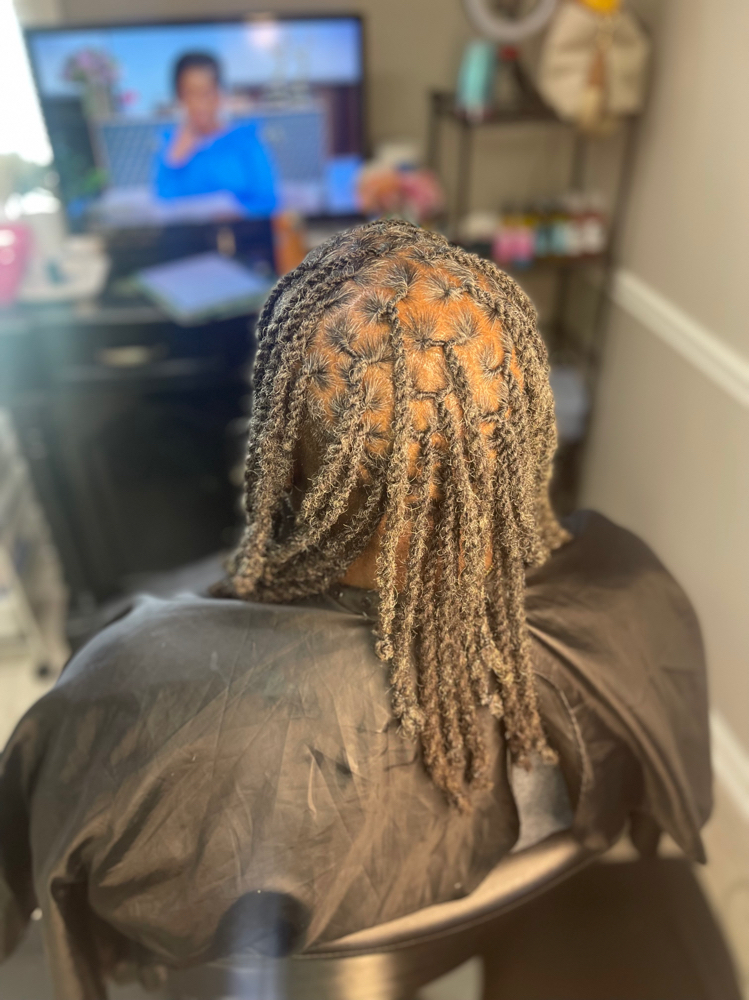 Loc Maintenance w/ Small 2 strands