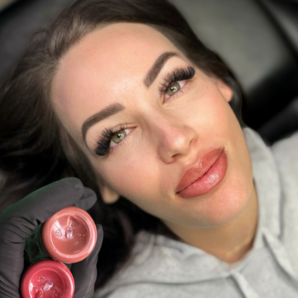 Ombre Lip Blushing at INKD Brow Studio in Oklahoma City, OK