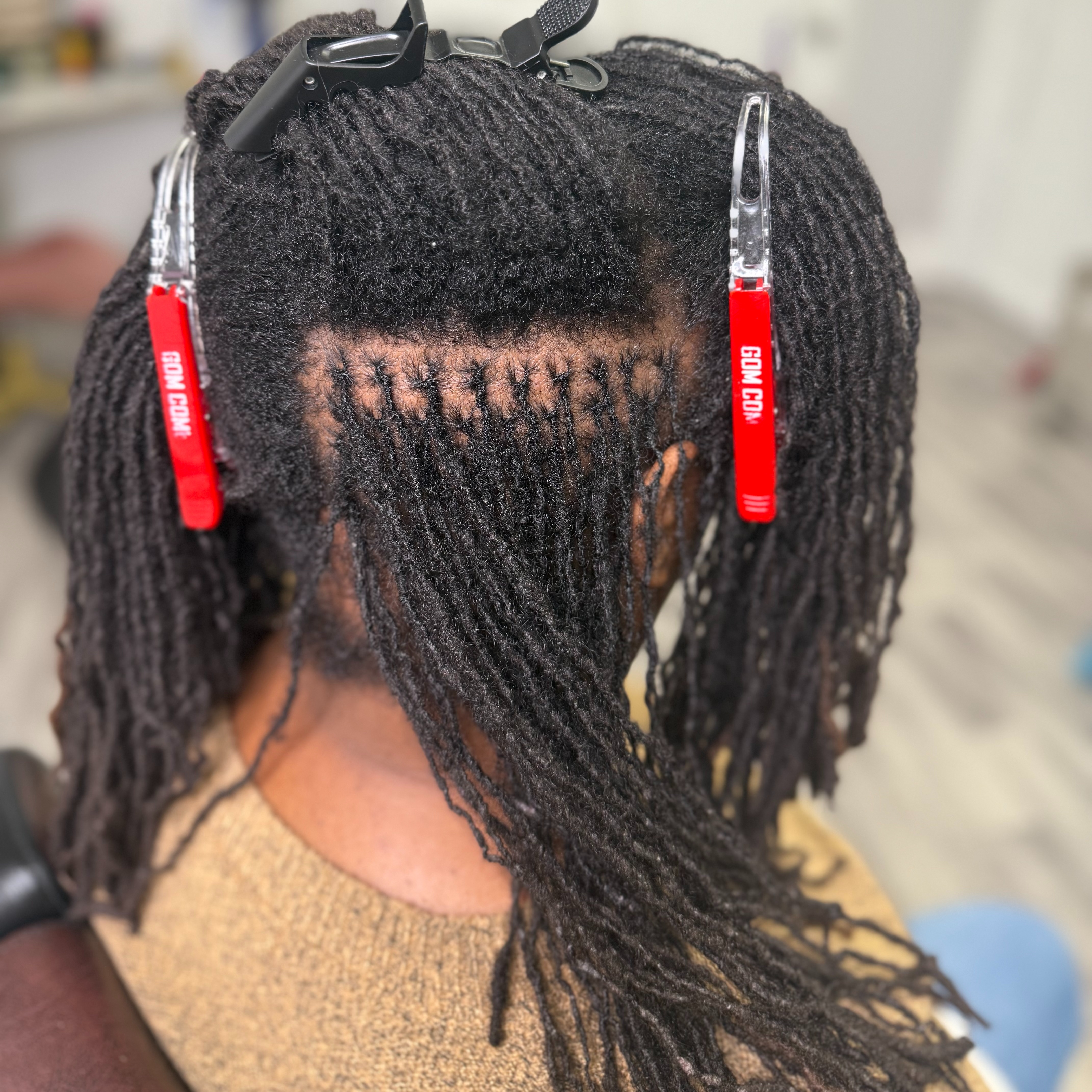 Sisterlocks Retightening at Royal Roots Loc Experience in Chester, VA