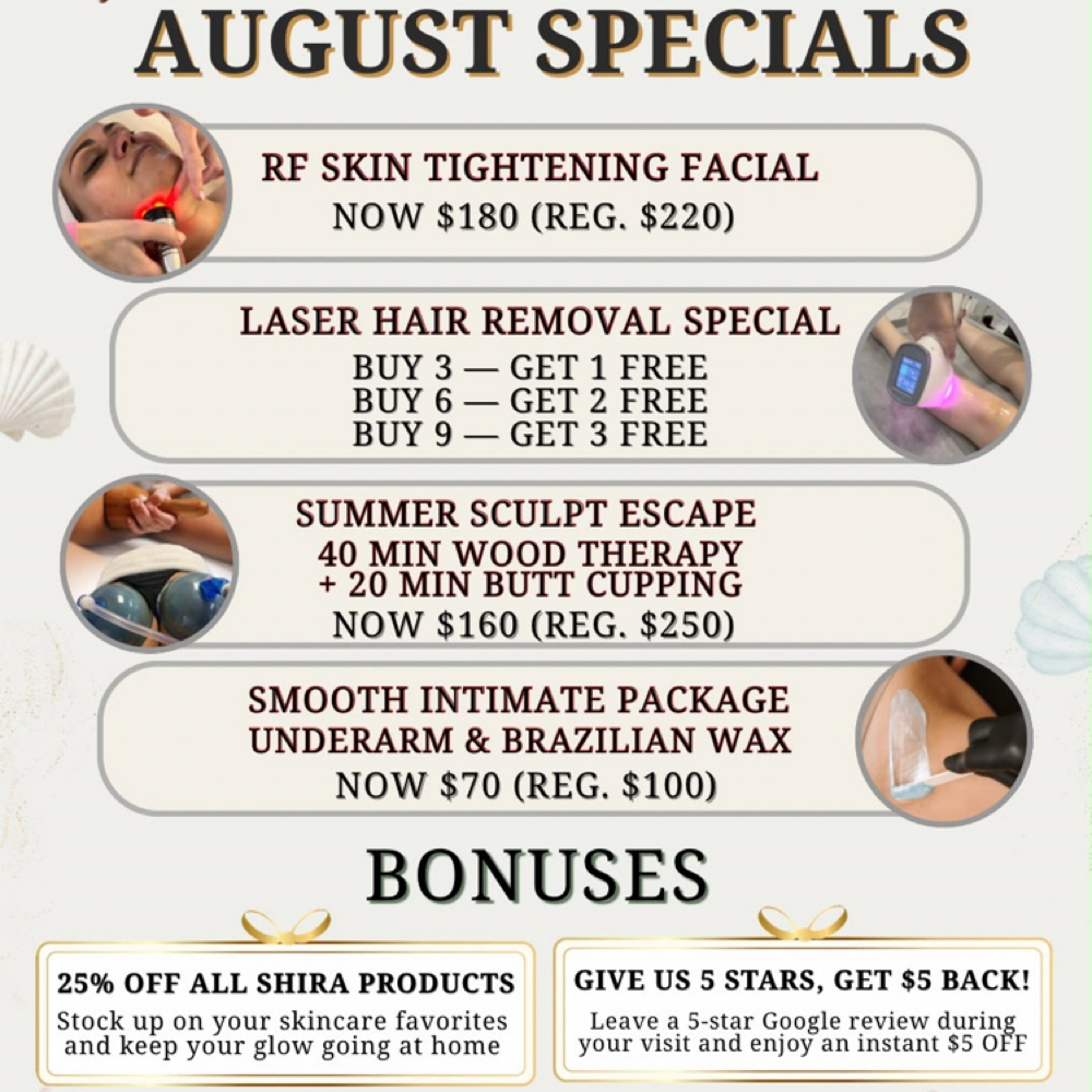 AUGUST SPECIALS at Lavish Beauty By Ellen LLC in Rego Park, NY