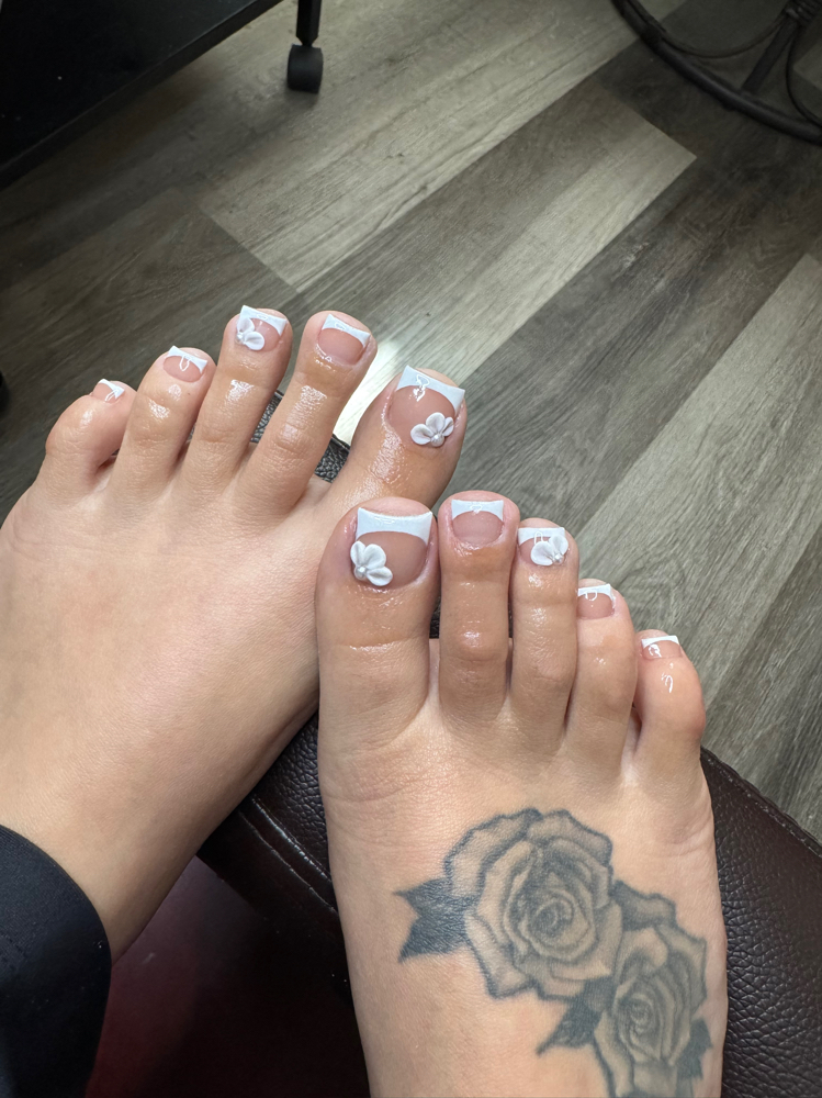 Steamy Citrus Rose Pedi