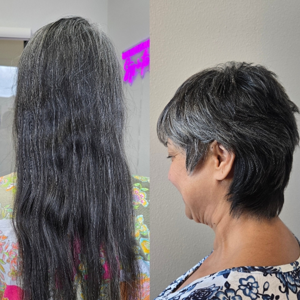 Transformational Haircut at Lavender Lane Salon in North Richland Hills, TX