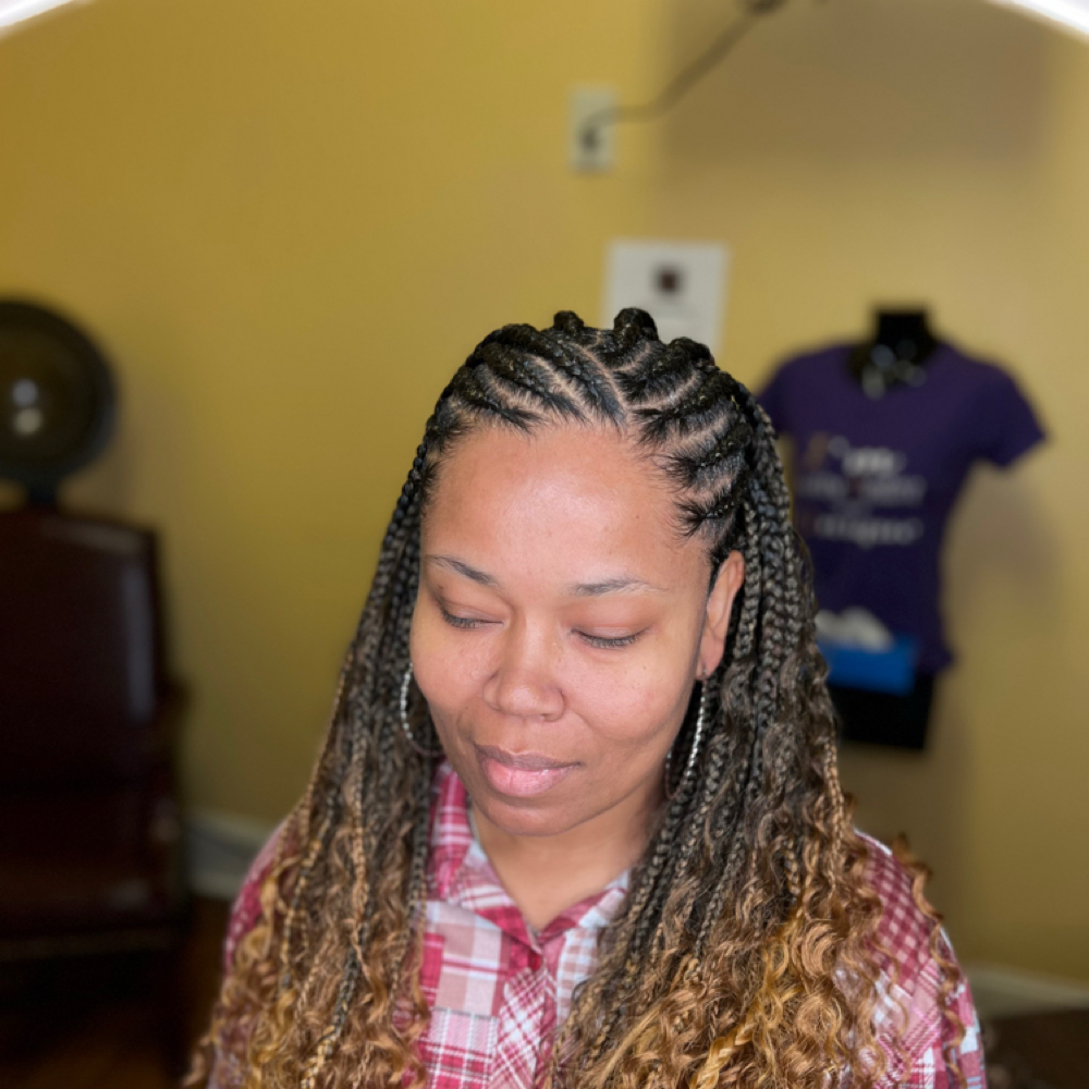 Braids In Front Crochet In Back