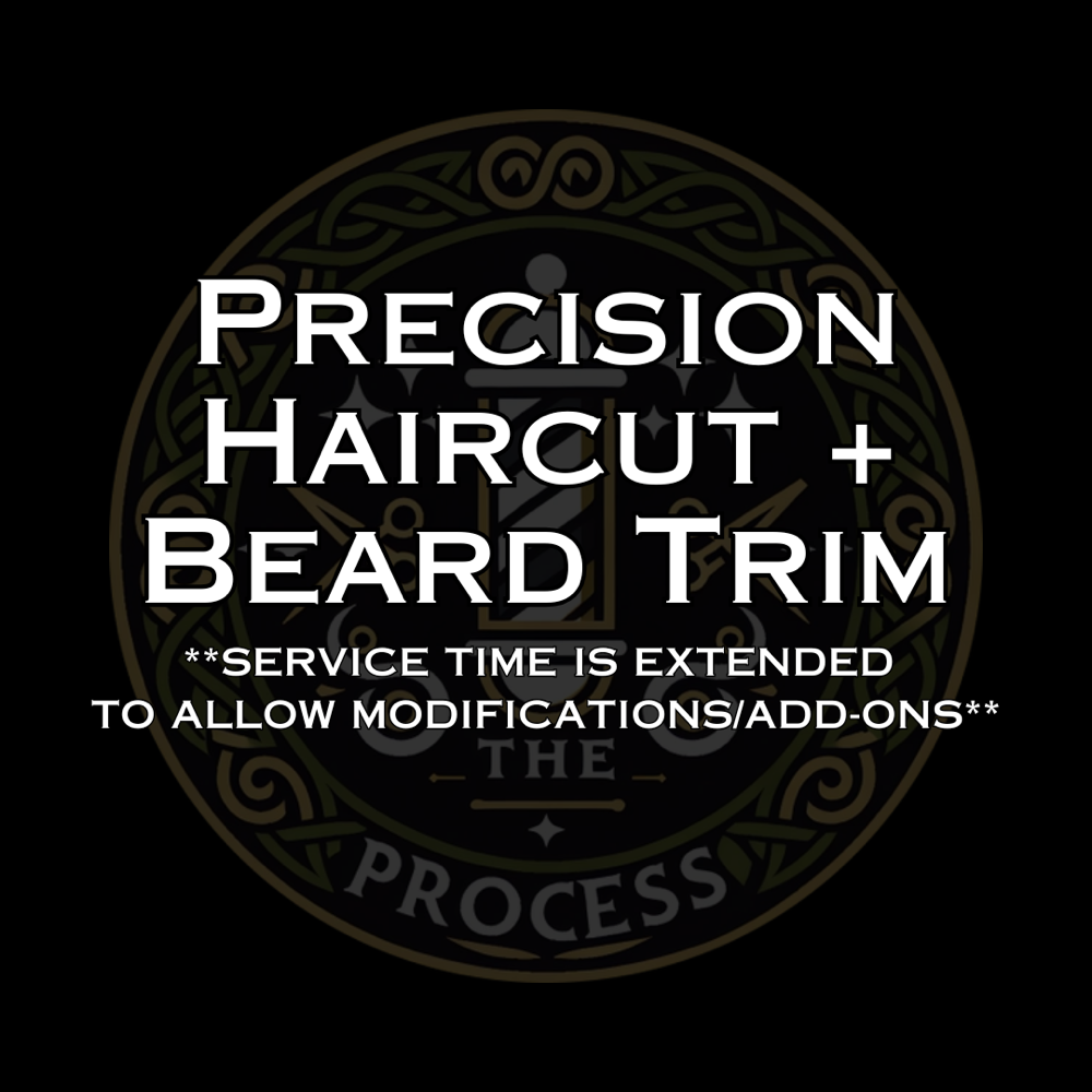 Precision Haircut + Beard Trim