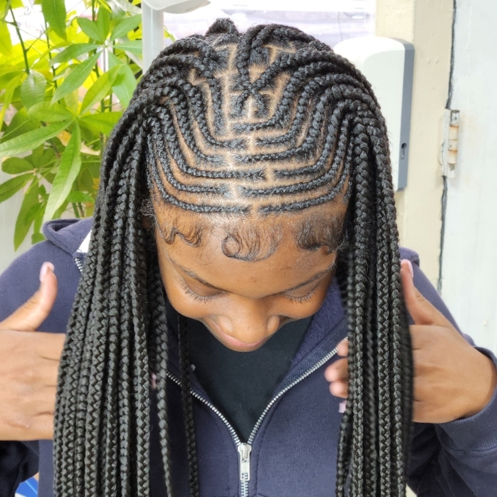 Cornrows at MaryamuAfricanbraids in Newark, NJ