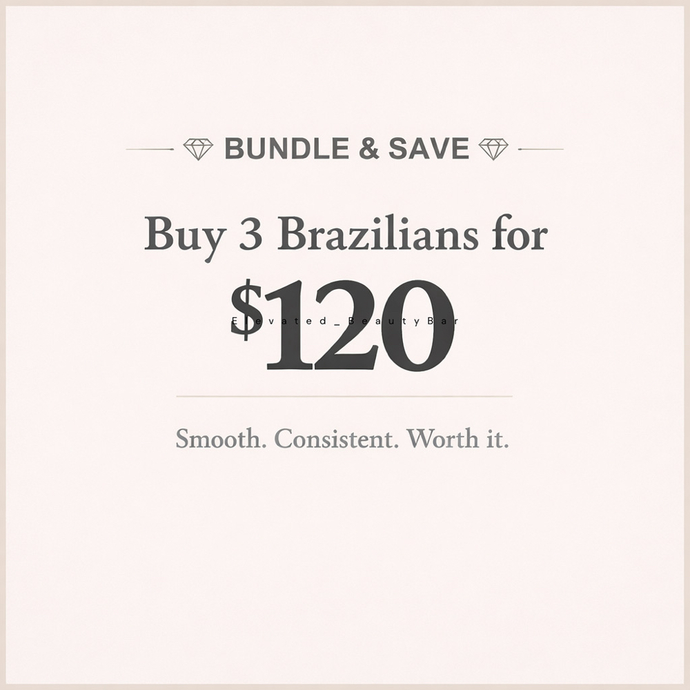 3 Brazilian Waxes Package at Elevated Beauty Bar in Salem, OR