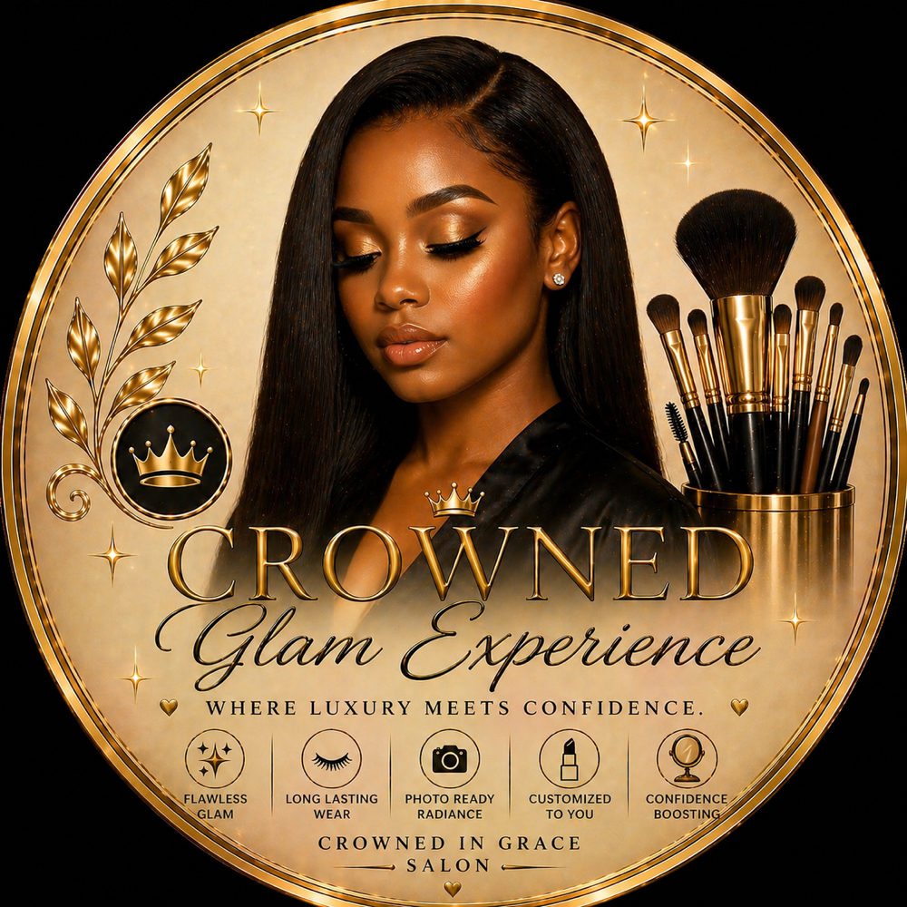 Crowned Glam Makeup at Crowned in Grace Salon in Pearland, TX