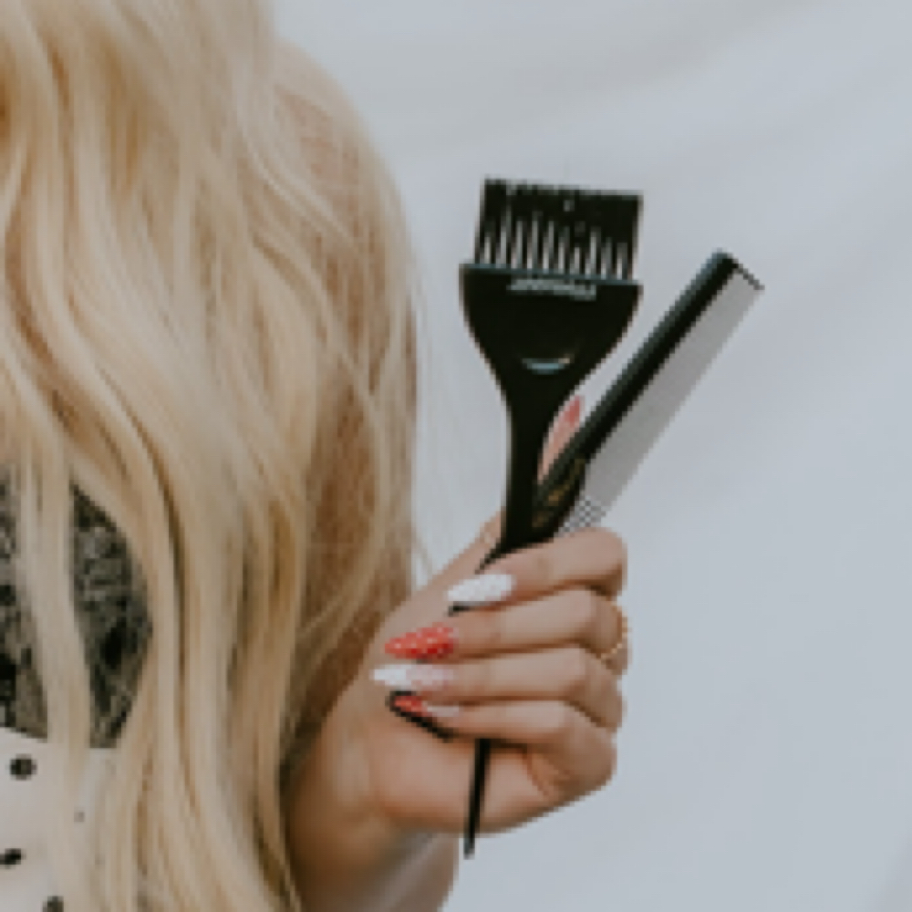 Blonde Tip Out at Uplifted Hair Co in Zeeland, MI