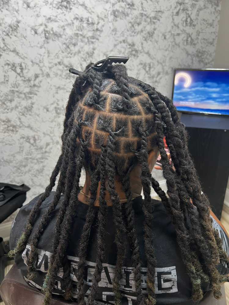 60-100 locs Mid-Back