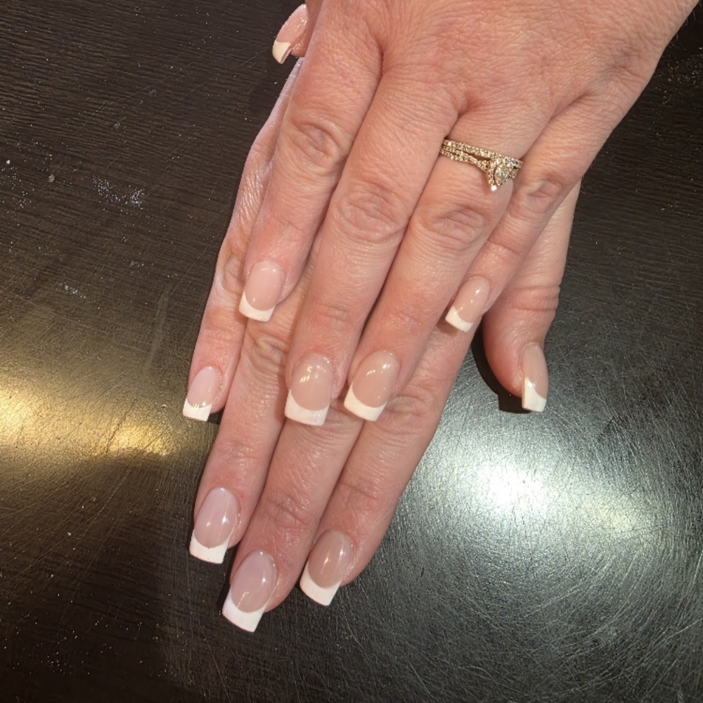 French tip at MHp Nails in Sandusky, OH