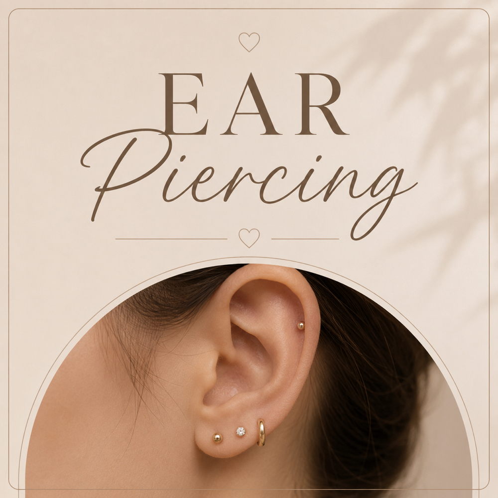 Ear Piercing at The Beauty Gossip at V2 Beauty in Fresno, CA