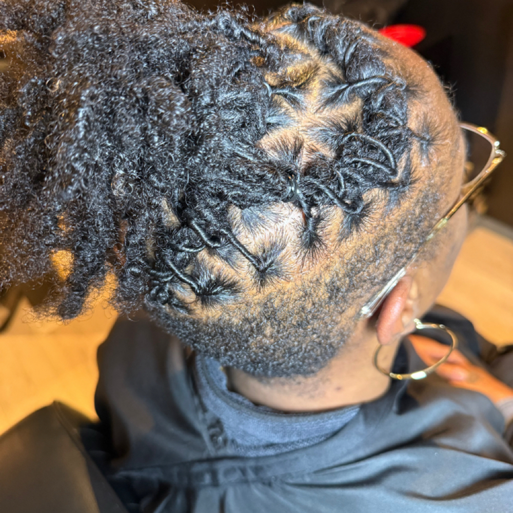 Half Head Starter Loc at Nisha's Lab in lynn, MA