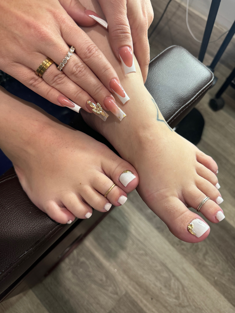 Full Set & Citrus Rose Pedi Bundle