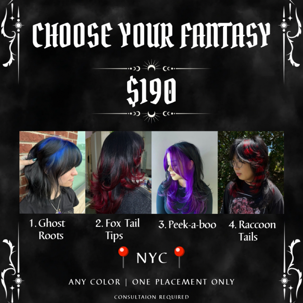 October Choose Your Fantasy Special at Valentins Beauty in The Bronx, NY