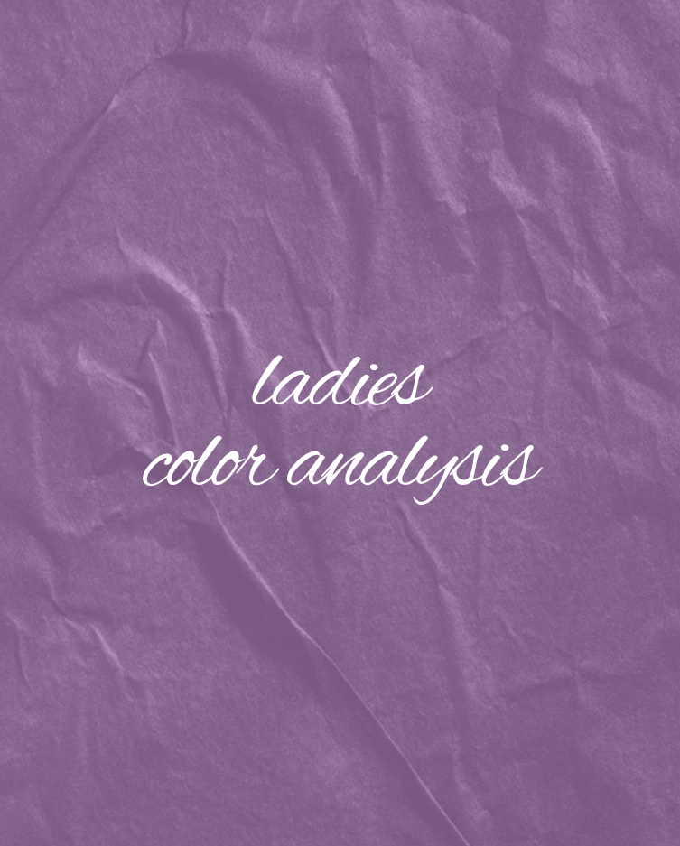 1:1 Ladies Color Analysis (Age13&^)