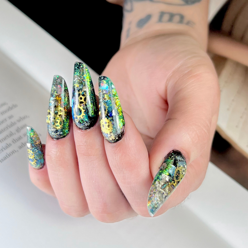 Acrylic Set Sculpted Medium at Dream Nails By Katterine in Corona, NY