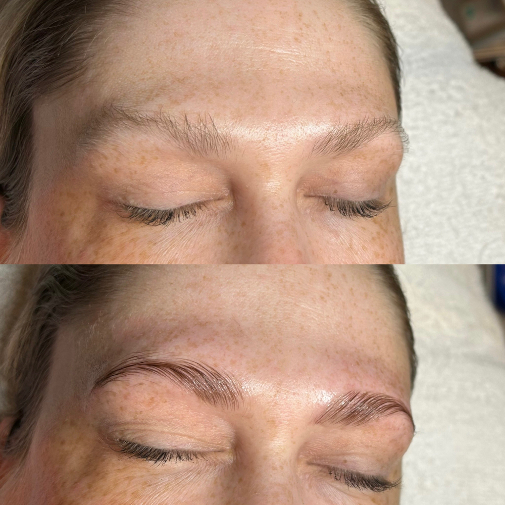 Brow lamination With Tint