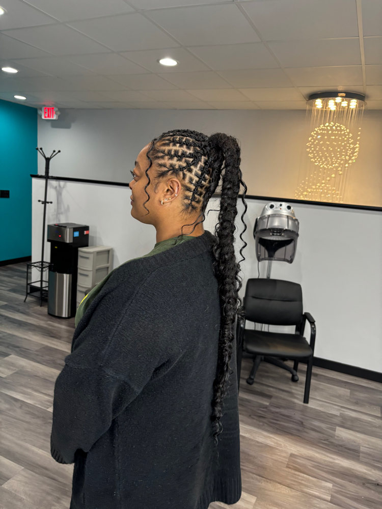 Extended Braided Ponytail