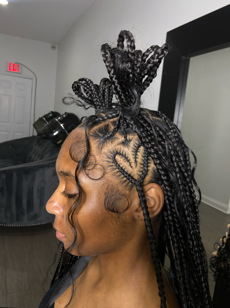 Medium Bohemian Knotless Braids